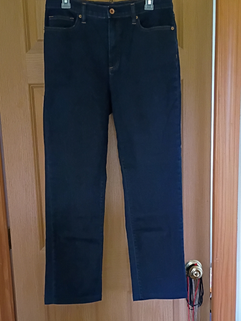 Lands And High Rise Straight Leg Jeans